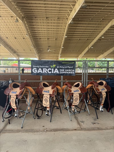 Garcia Saddles in a row
